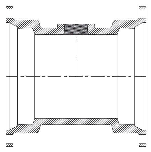 Tyler Union Mechanical Joint x Mechanical Joint x FIPT Reducing Domestic Asphaltic and Fusion Bonded Epoxy Ductile Iron Tee with Cement-lined 
