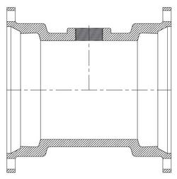 3 x 3 x 2 in. Mechanical Joint Ductile Iron C153 IPT Tap-on-Pipe  Reducing Tee (Less Accessories)