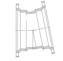 8 in. Mechanical Joint x Plain End Ductile Iron C153 Short Body 11-1/4 Degree Bend (Less Accessories)