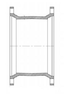 10 x 7-1/2 in. Mechanical Joint Ductile Iron C153 Short Sleeve