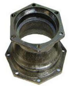 6 x 4 x 15 in. Plain End Domestic Asphaltic Ductile Iron C153 AWWA Short Body Reducer with Cement-lined
