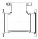 Tyler Union Mechanical Joint x Mechanical Joint x Flanged Domestic Cement-lined Ductile Iron Reducing Tee 