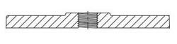 4 x 2 in. Flanged x IPT Ductile Iron C110 Full Body Tap-on-Pipe Blind Flange
