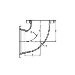3 in. Mechanical Joint x Flared Ductile Iron C153 Short Body 90 Degree Bend (Less Accessories)