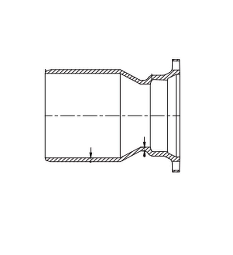 Tyler Union 30 x 2 in. IPT 125# Ductile Iron C110 Full Body Tap on Pipe Blind Flange 