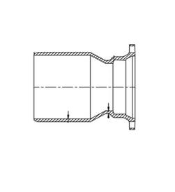 30 x 2 in. IPT 125# Ductile Iron C110 Full Body Tap on Pipe Blind Flange