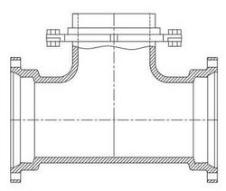 Mechanical Joint x Swivel Ductile Iron C110 Full Body  Reducing Tee (Less Accessories)