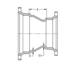 10 x 6 in. Mechanical Joint Fusion Bonded Epoxy Ductile Iron C153 Short Body Reducer with Double Cement Lined