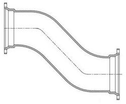 4 x 12 in. Mechanical Joint Reducing Domestic Ductile Iron C110 Full Body Offset