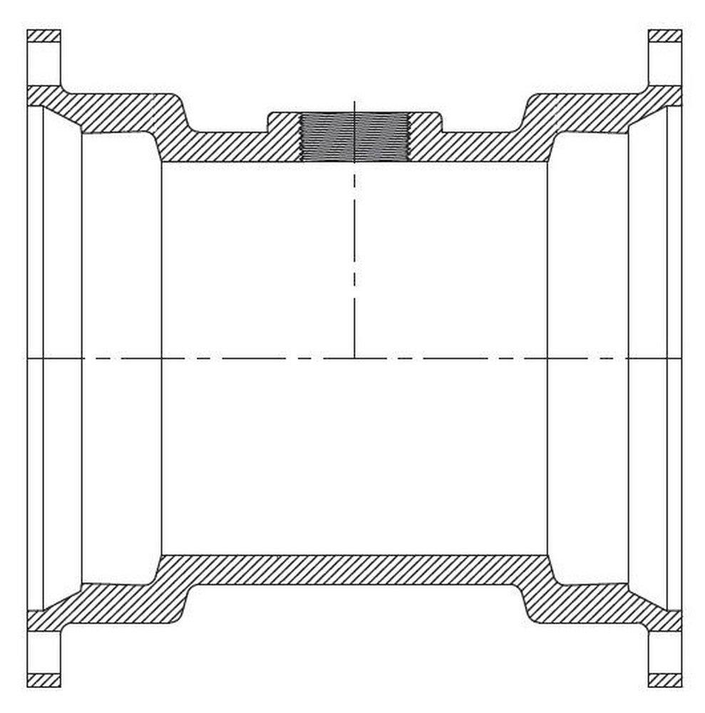 Tyler Union Mechanical Joint Ductile Iron C153 IPT Tap-on-Pipe  Reducing Tee (Less Accessories) 