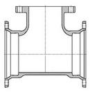 Mechanical Joint x Flanged Ductile Iron C110 Full Body  Reducing Tee (Less Accessories)