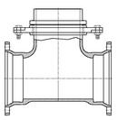 Tyler Union Mechanical Joint x Swivel Ductile Iron C153 Epoxy Short Body Tee Assembly 