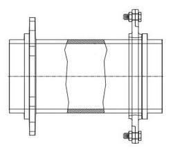 4 x 13 in. Mechanical Joint Ductile Iron C110 Full Body Hydrant Adapter