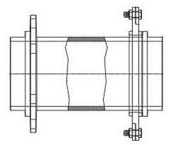 6 x 13 x 12 in. Swivel Nut x Socket Weld Reducing Domestic Asphaltic Ductile Iron Adapter with Low Alloy Steel Bolt and Rubber Gasket