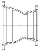 Mechanical Joint Domestic Ductile Iron C153 Reducer (Less Accessories) 