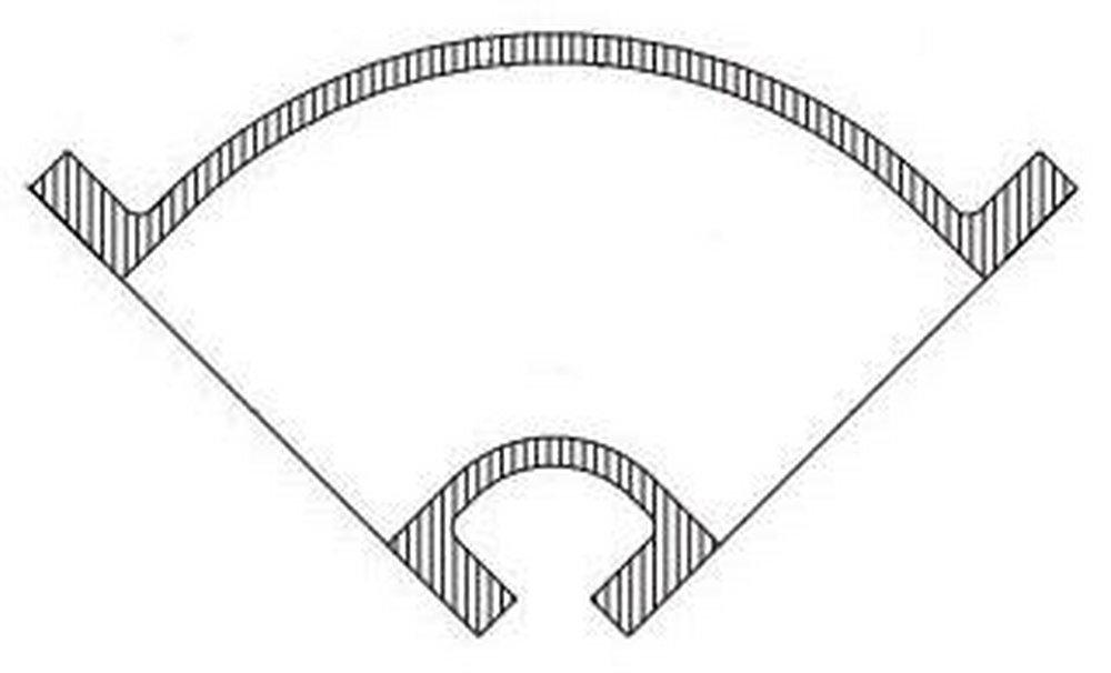 Tyler Union 3 in. Flanged Ductile Iron C110 Full Body 90 Degree Bend 