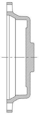 Tyler Union Mechanical Joint Domestic Ductile Iron C110 Full Body Solid Cap (Less Accessories) 