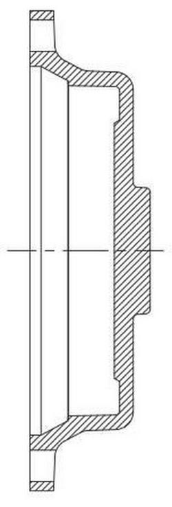 8 in. Mechanical Joint Domestic Ductile Iron C110 Full Body Solid Cap (Less Accessories)