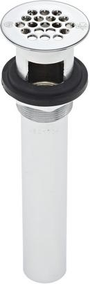 McGuire Manufacturing Polished Chrome 6 in. Seamless Tailpiece Brass Open Grid Pull- Out Plug 