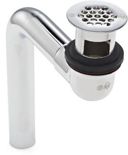 Offset Lavatory Strainer in Chrome