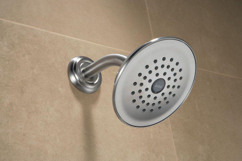 Delta Faucet Brilliance Stainless Single Function Full Showerhead 