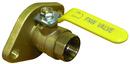 3/4 in Brass Full Port FPT x Flanged Ball Valve