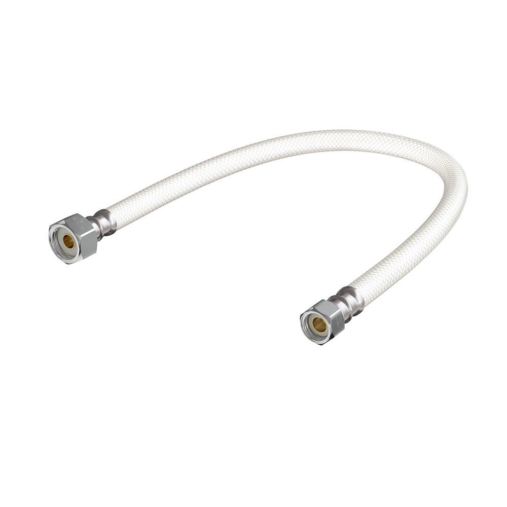 PROFLO® 3/8 in. Comp x 1/2 in. FIP Stainless Steel and PVC Reinforced Sink Flexible Water Connectors 