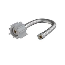 3/8 in. Compression x 7/8 in. x 9 in. Braided Stainless Steel Toilet Flexible Water Connector