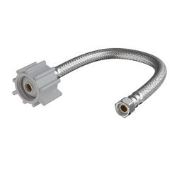 3/8 in. Compression x 7/8 in. x 12 in. Braided Stainless Steel Toilet Flexible Water Connector