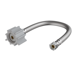 3/8 in. Compression x 7/8 in. x 12 in. Braided Stainless Steel Toilet Flexible Water Connector