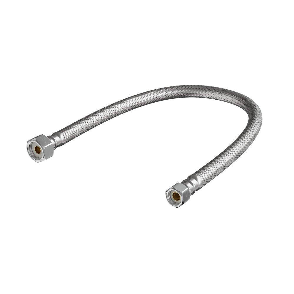 PROFLO® 3/8 in. Comp x 1/2 in. FIP Stainless Steel and PVC Reinforced Sink Flexible Water Connectors 