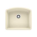 BLANCO Biscuit 24 x 20-13/16 in. No Hole Composite Single Bowl Undermount Kitchen Sink 