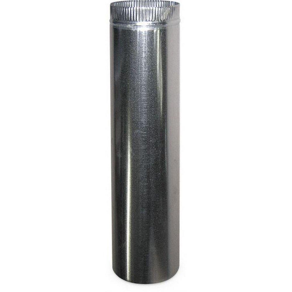 M & M Manufacturing 60 in. 30 ga Galvanized Steel Round Duct Pipe 