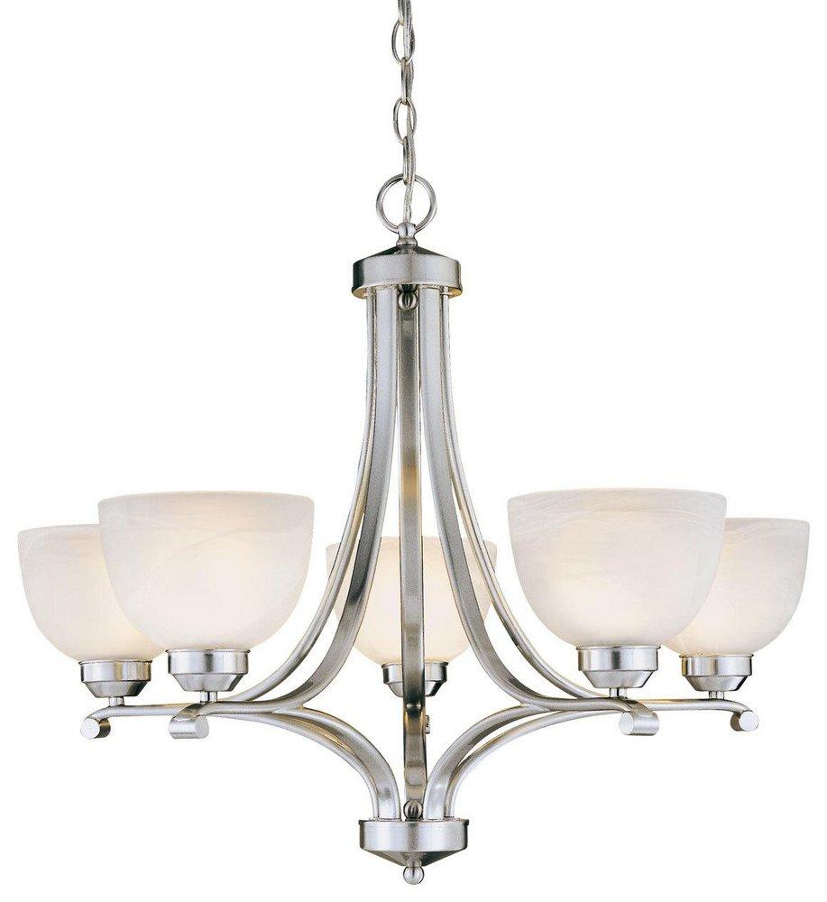 Minka Lavery Brushed Nickel 23-1/2 in. 100 W 5-Light Medium Chandelier 
