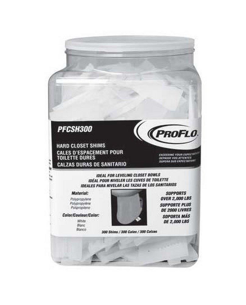 PROFLO&reg; Clear Hard Closet Shims (Package of 300) 