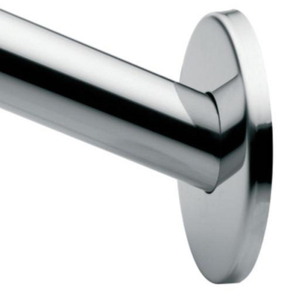 Moen Polished Stainless Steel 60 in. Curved Shower Rod 