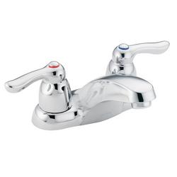 Two Handle Centerset Bathroom Sink Faucet in Chrome