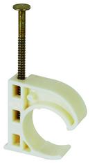 3/4 in. Ivory Plastic Nail Barb Clamp