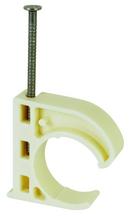 1 in. Ivory Plastic Nail Barb Clamp
