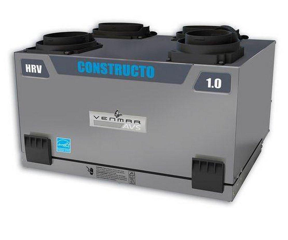 Venmar Ventilation Constructo 1.0 Heat Recovery Ventilator Side 