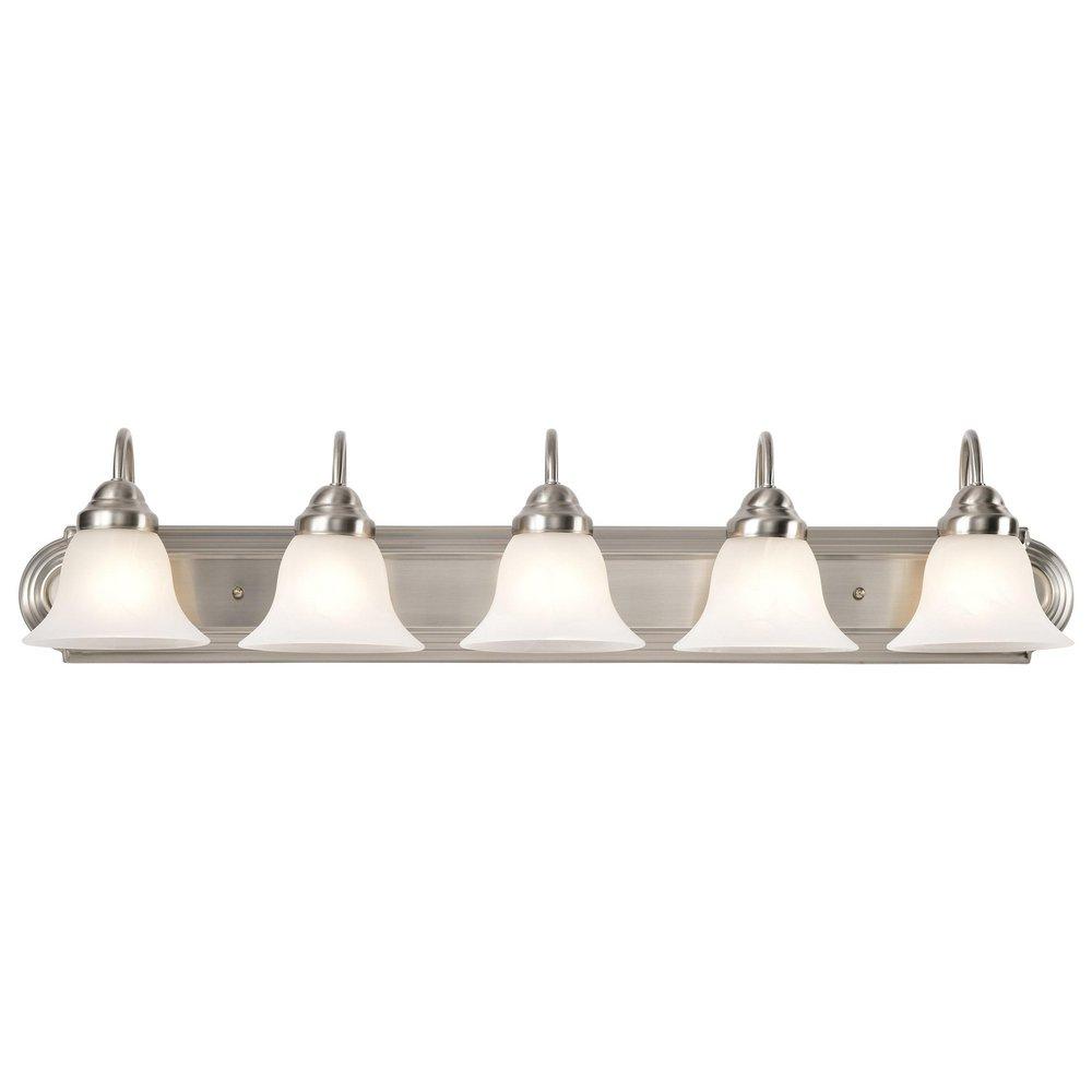 NUVO Brushed Nickel 5 Light 100 36 in. Vanity 