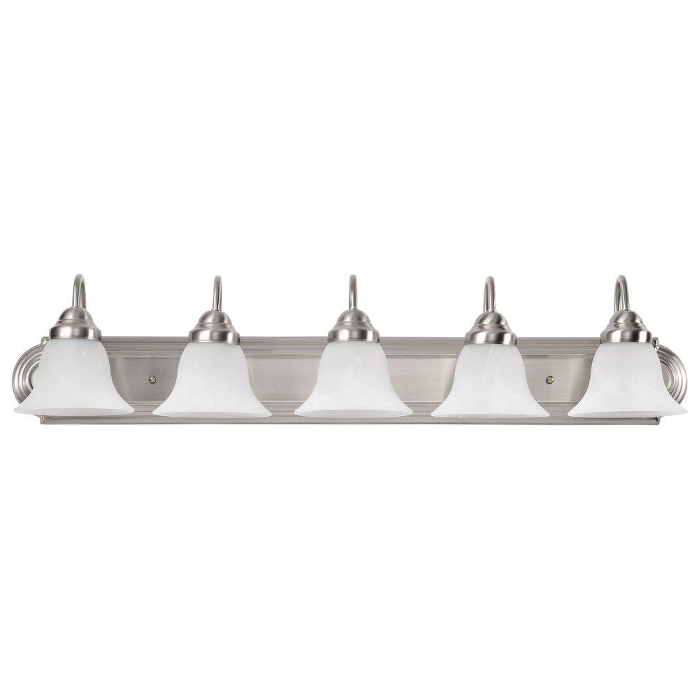 NUVO Brushed Nickel 5 Light 100 36 in. Vanity 