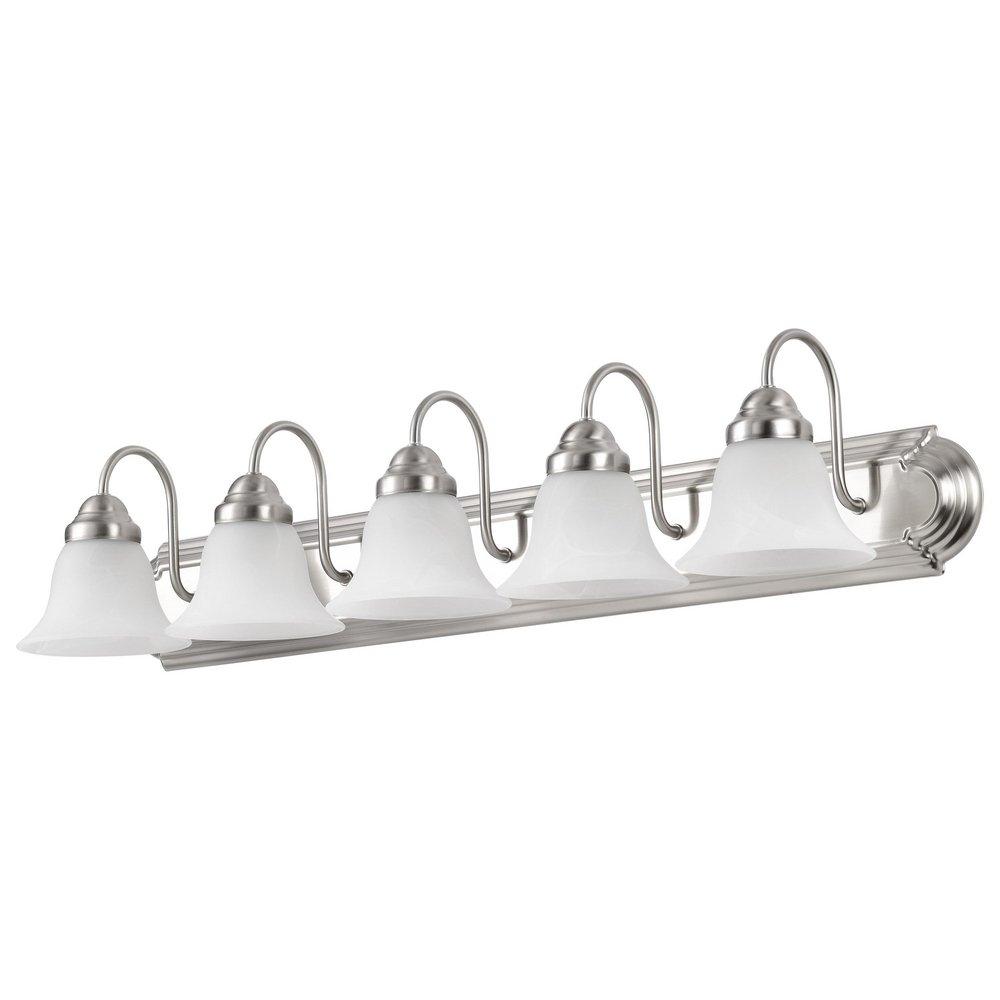 NUVO Brushed Nickel 5 Light 100 36 in. Vanity 