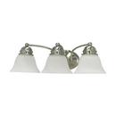 NUVO Brushed Nickel 3 Light 100W Arm Vanity 