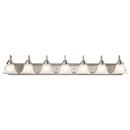 NUVO Brushed Nickel 7 Light 100W Vanity 