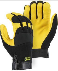 L Size Mechanic Glove with Deerskin Palm