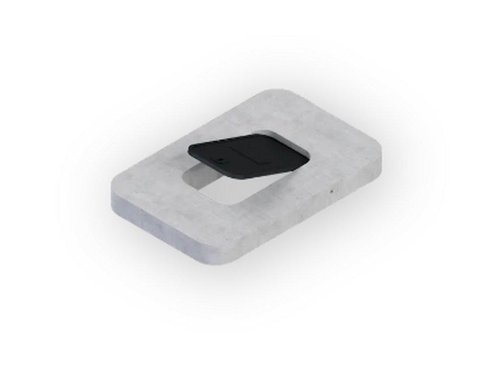 Brooks Products 2 x 15 in. Concrete Cover with Hinged Lid Only 