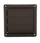 6 in. POLYPRO Wall Vent With Louver Brown
