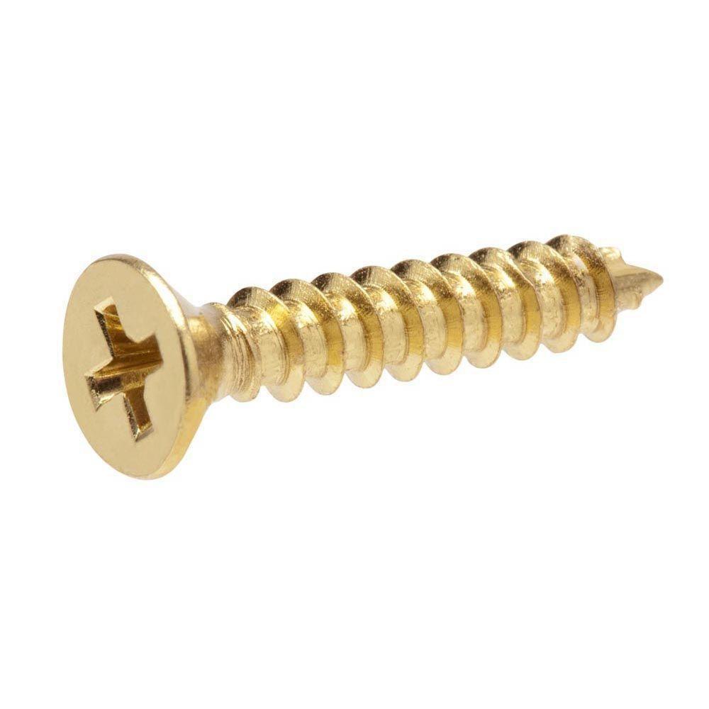 Brass Flat Head Wood Screw 