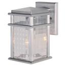 Generation Lighting Brushed Aluminum 5-1/4 in. 100W 1-Light Outdoor Wall Sconce 